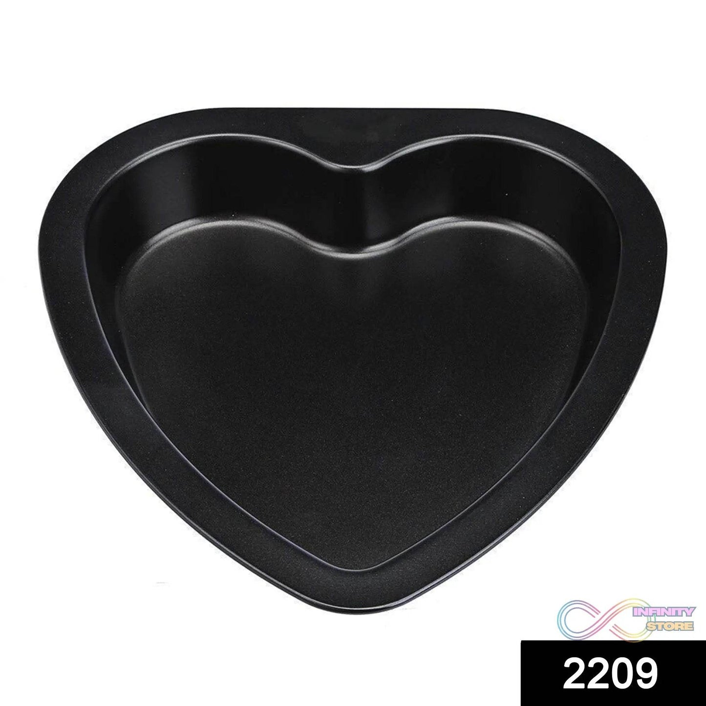 Heart Shape Cake Mould Non Stick Steel 1 kg Cake Baking Tray ( 23cm) - infinityexculsivestore.com