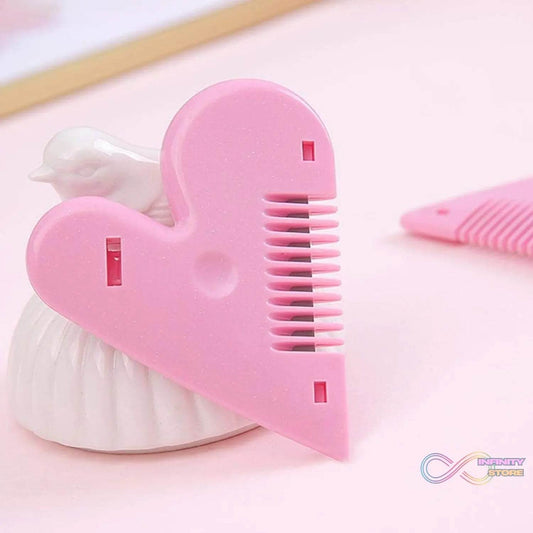 Heart Shape Plastic Hair Cutting Scissors (1 Pc / With Card Packing) - infinityexculsivestore.com