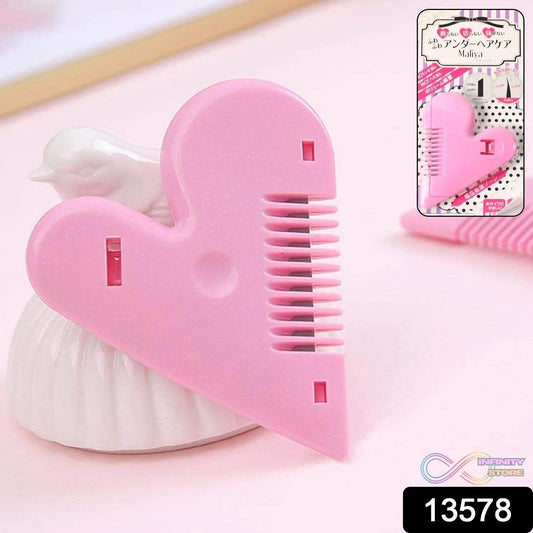 Heart Shape Plastic Hair Cutting Scissors (1 Pc / With Card Packing) - infinityexculsivestore.com