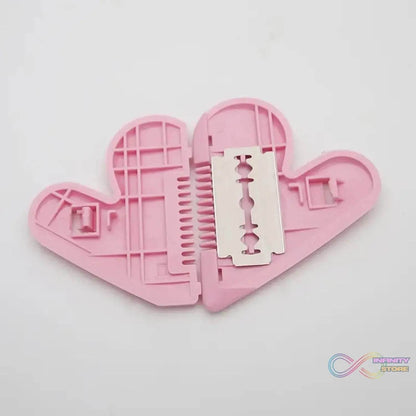 Heart Shape Plastic Hair Cutting Scissors (1 Pc / With Card Packing) - infinityexculsivestore.com