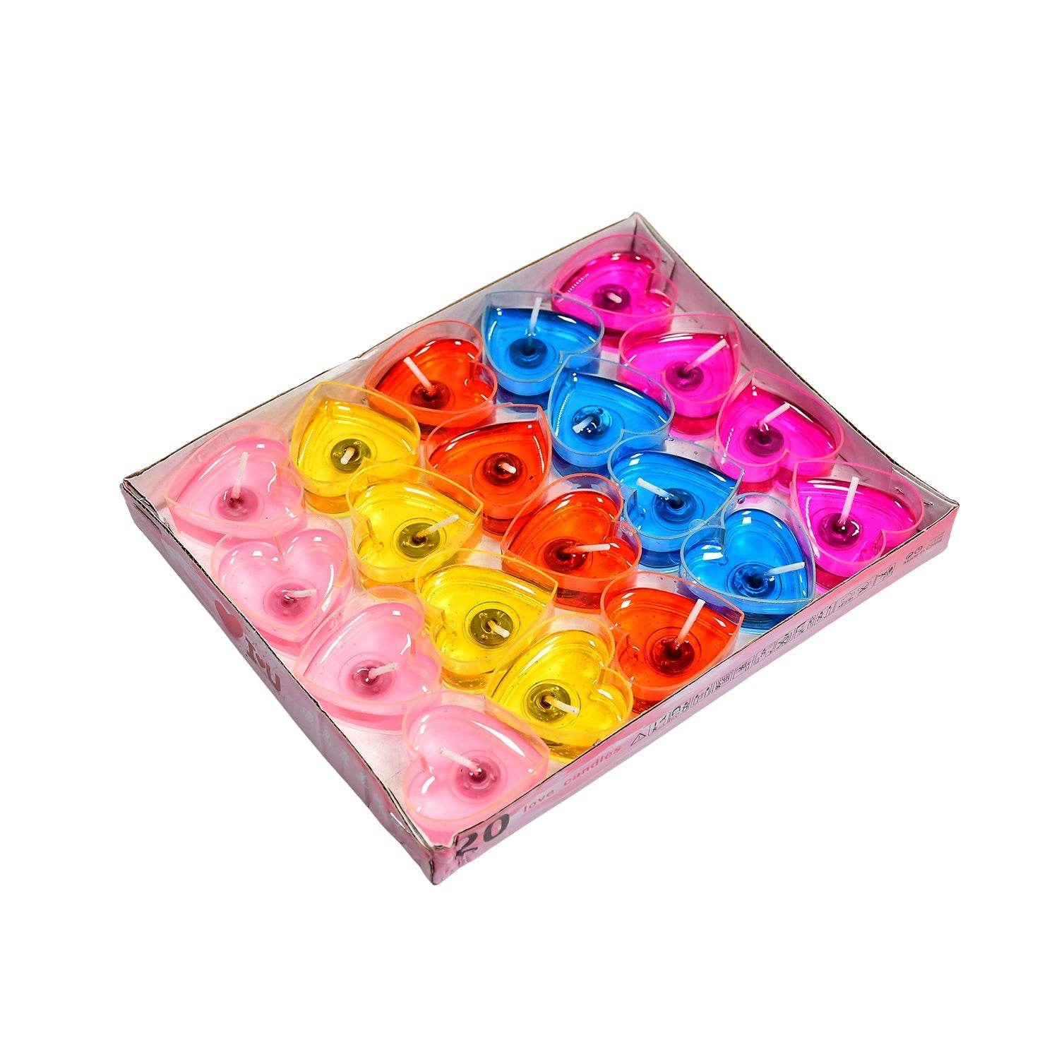 Heart Shape Wax Scented Candles. (Pack of 20 pcs) - infinityexculsivestore.com