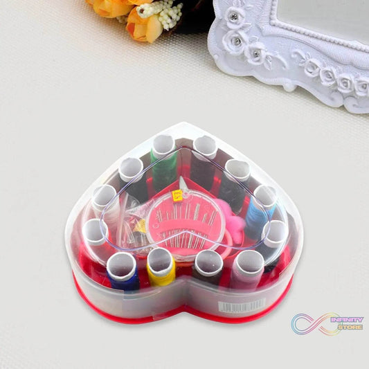 Heart-Shaped Sewing Box Multi-Functional Convenient Sewing Tools - infinityexculsivestore.com