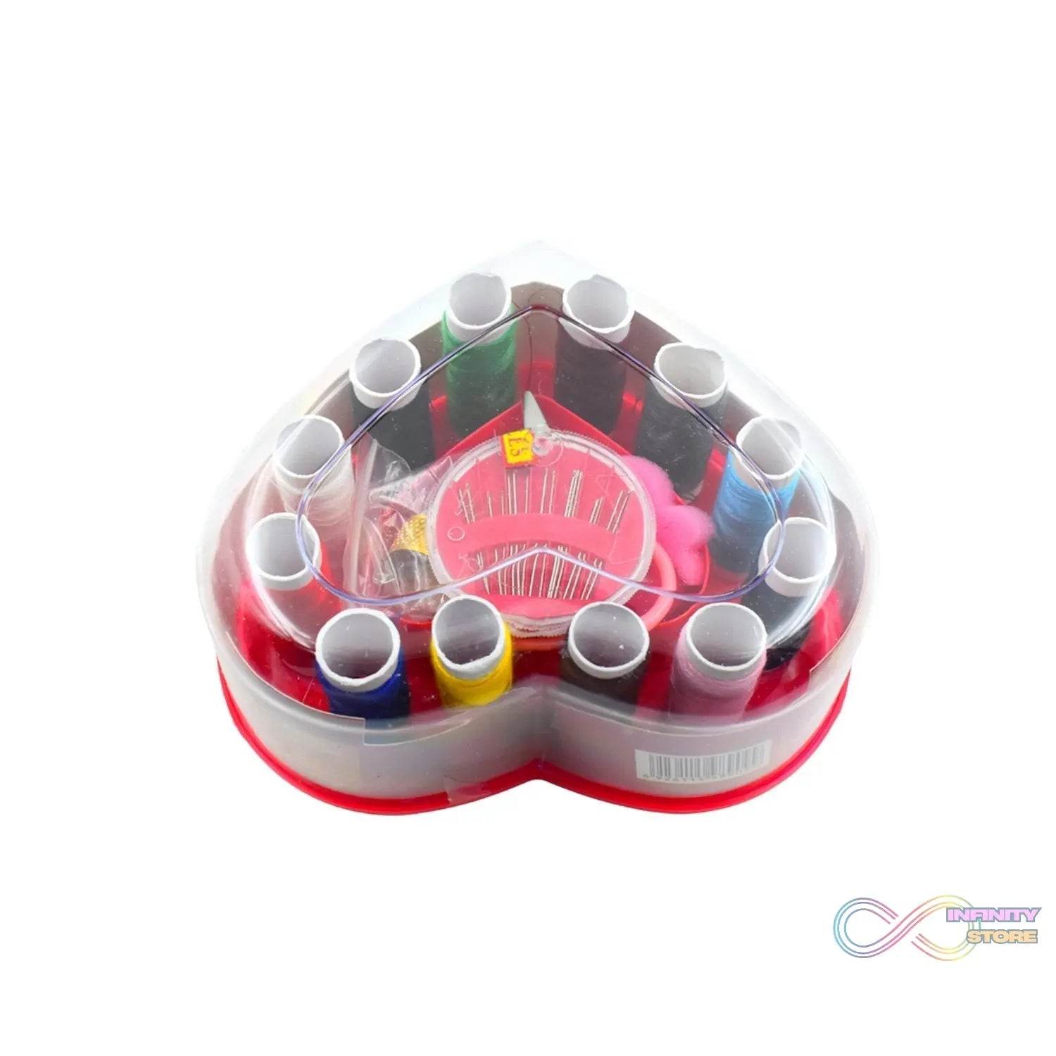 Heart-Shaped Sewing Box Multi-Functional Convenient Sewing Tools - infinityexculsivestore.com