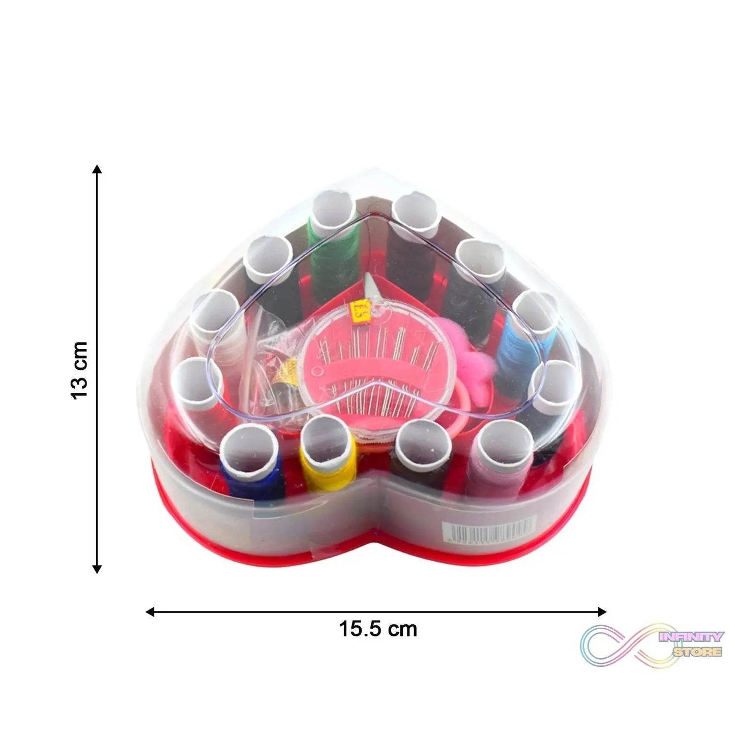 Heart-Shaped Sewing Box Multi-Functional Convenient Sewing Tools - infinityexculsivestore.com