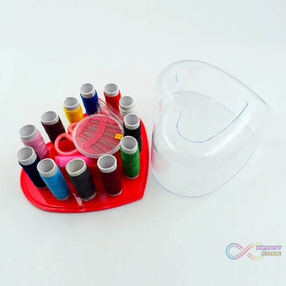 Heart-Shaped Sewing Box Multi-Functional Convenient Sewing Tools - infinityexculsivestore.com