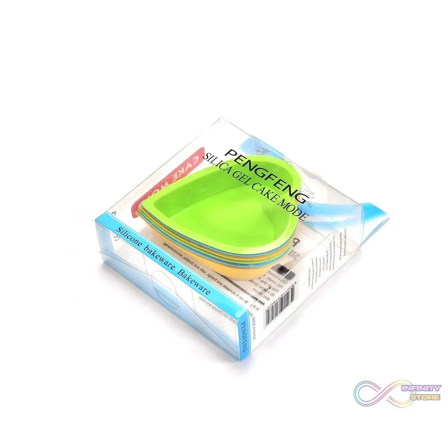 Heart - shaped Mold Silicone Mold Cake Mold Cake Tools Baking Tools Bakeware Cake Tool (pack of 6) - infinityexculsivestore.com