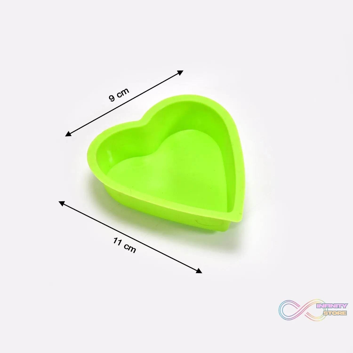 Heart - shaped Mold Silicone Mold Cake Mold Cake Tools Baking Tools Bakeware Cake Tool (pack of 6) - infinityexculsivestore.com