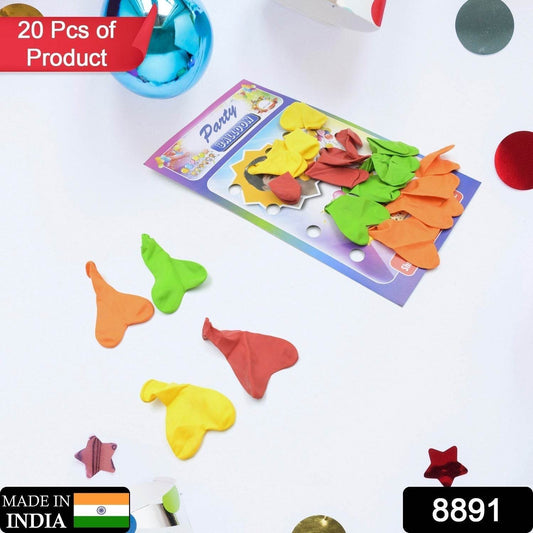 Heart shaped balloons Kinds of Rainbow Party Latex Balloons for Birthday / Anniversary / Valentine's / Wedding / Engagement Party Decoration Multicolor (20 Pcs Set) - infinityexculsivestore.com