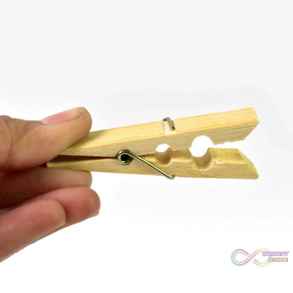 Heavy Duty Bamboo Wooden Cloth Clips / Pegs (10 Pcs Set) - infinityexculsivestore.com
