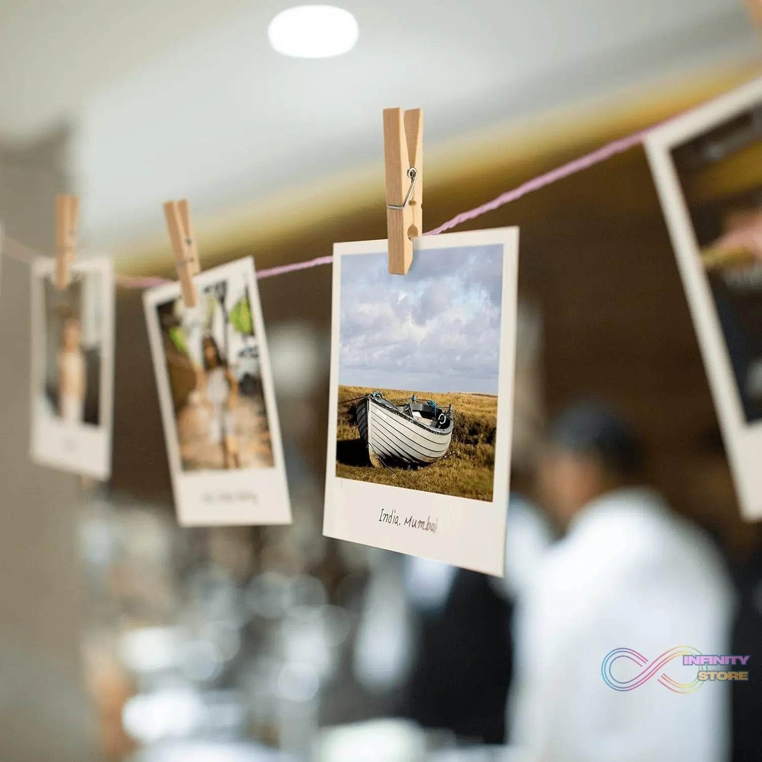 Heavy Duty Bamboo Wooden Cloth Clips / Pegs (20 Pcs Set) - infinityexculsivestore.com