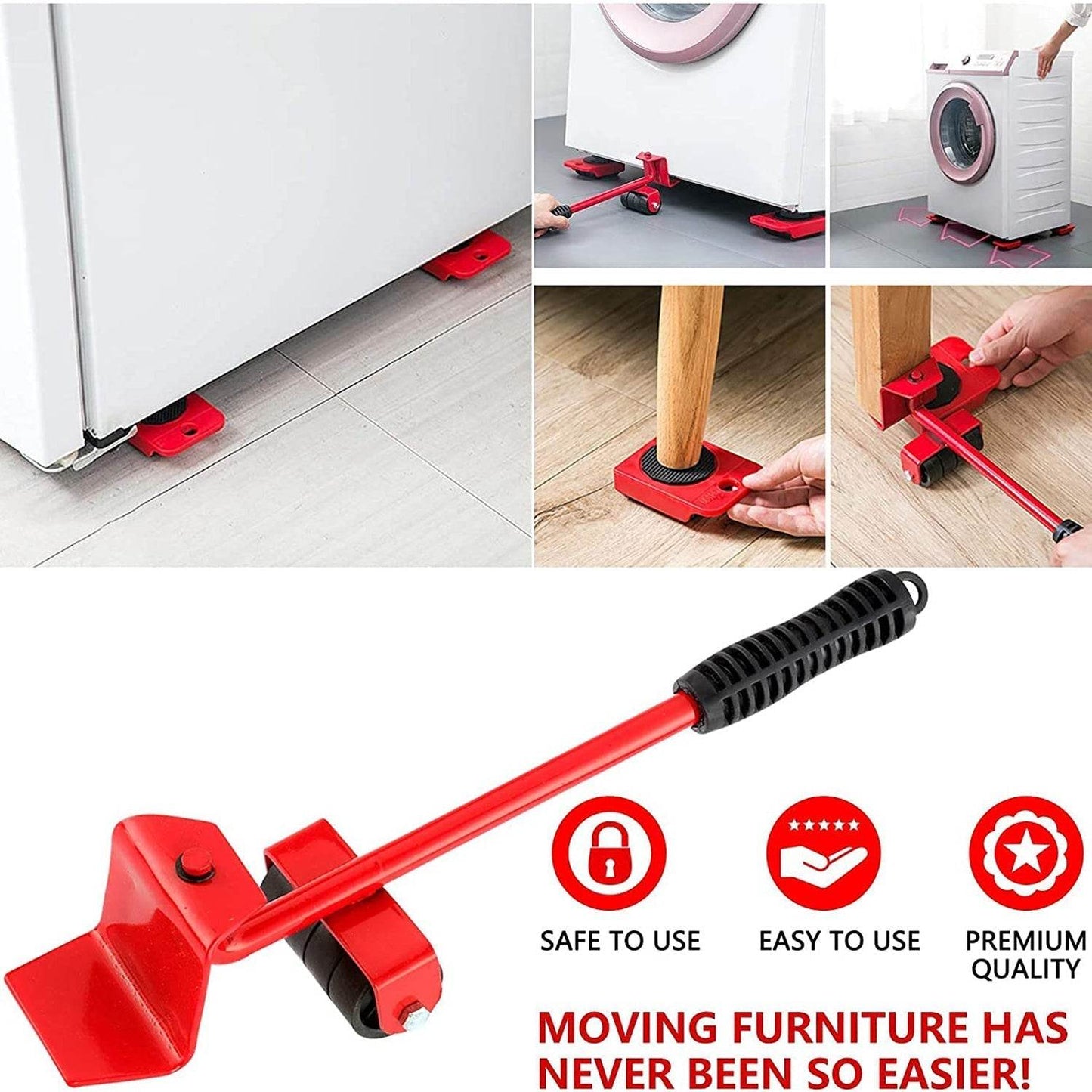 Heavy - Duty Furniture Lifter & Shifting Tool - infinityexculsivestore.com