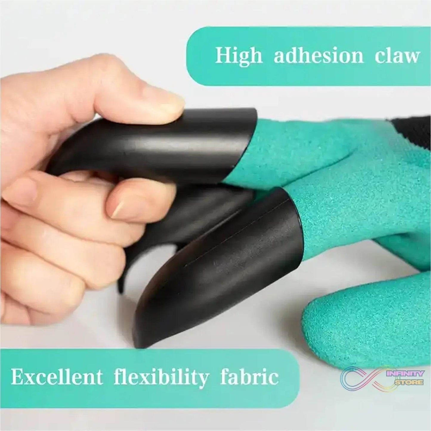 Heavy Duty Garden Gloves with Claws (Washable): 1 Pair (Mix Color) - infinityexculsivestore.com