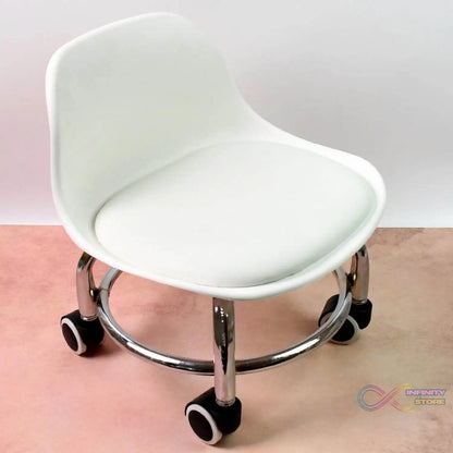 Heavy Duty Round Rolling Stool with Wheels Pedicure Stool (1 pc) - infinityexculsivestore.com