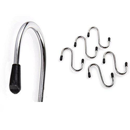 Heavy Duty S-Shaped Stainless Steel Hanging Hooks - 5 pcs - infinityexculsivestore.com