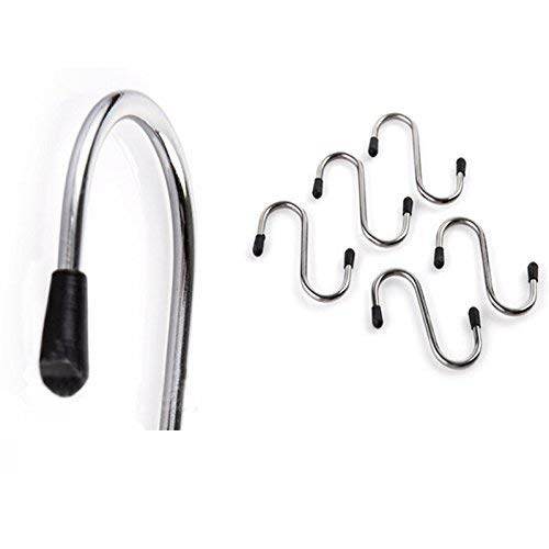Heavy Duty S-Shaped Stainless Steel Hanging Hooks - 5 pcs - infinityexculsivestore.com