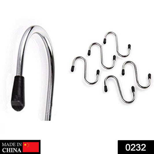 Heavy Duty S-Shaped Stainless Steel Hanging Hooks - 5 pcs - infinityexculsivestore.com