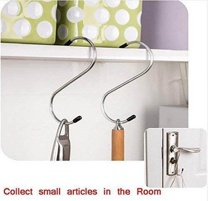 Heavy Duty S-Shaped Stainless Steel Hanging Hooks - 5 pcs - infinityexculsivestore.com