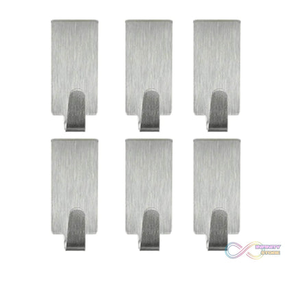 Heavy Duty Self Adhesive Hook Sticky (Pack of 6) - infinityexculsivestore.com