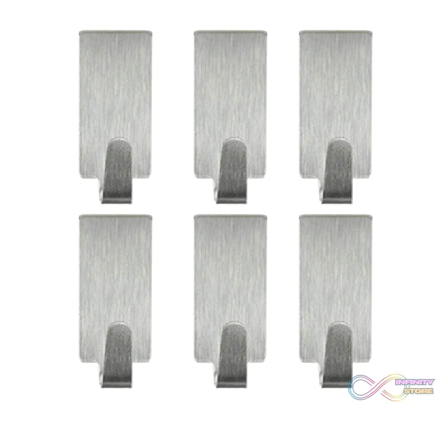 Heavy Duty Self Adhesive Hook Sticky (Pack of 6) - infinityexculsivestore.com