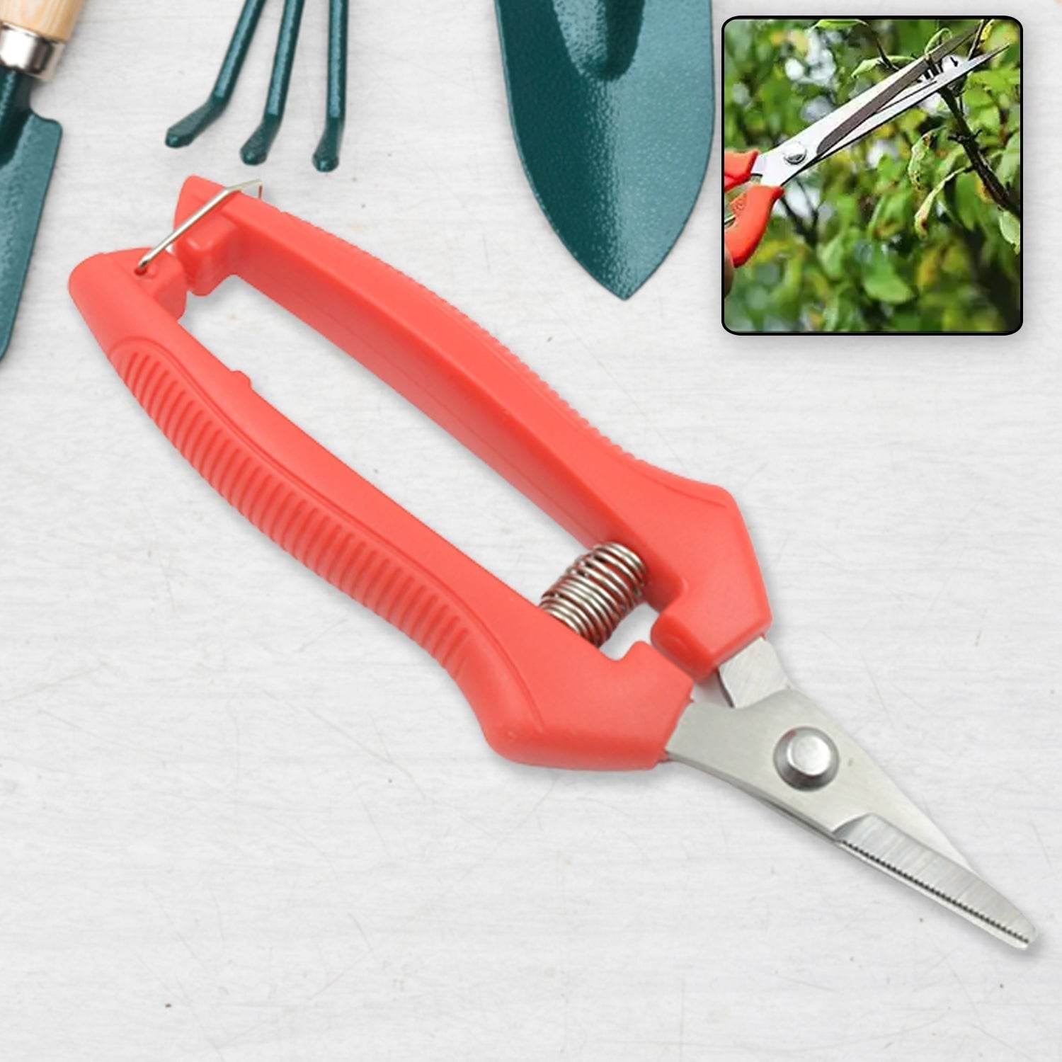 Heavy Duty Stainless Steel Cutter, Non‑slip Trimming Scissors Durable Not Easy To Wear for Gardening Pruning Of Fruit Trees Flowers and Plants (With Plastic Packing) - infinityexculsivestore.com