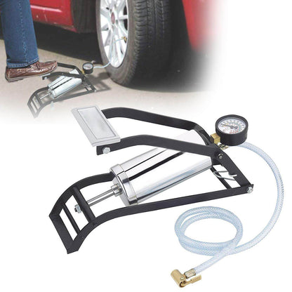 Heavy Steel Body Foot Pump - infinityexculsivestore.com
