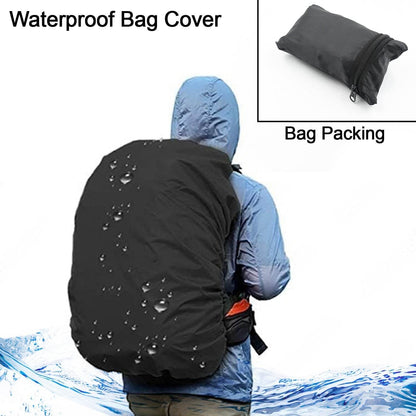 Heavy Waterproof Nylon Rain Cover/Dust Cover - Elastic Adjustable for Laptop Bags and Backpacks, School Bag Waterproof Cover, Dust Proof, Backpack, Laptop Bag Cover (1Pc) - infinityexculsivestore.com