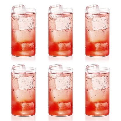 Heavy unbreakable Stylish Plastic Clear look fully Transparent Glasses Set 330ml (6pcs) - infinityexculsivestore.com