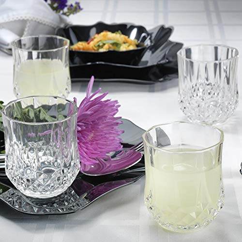Heavy unbreakable Stylish look fully Transparent Glasses Set 250 ml (6pcs) - infinityexculsivestore.com