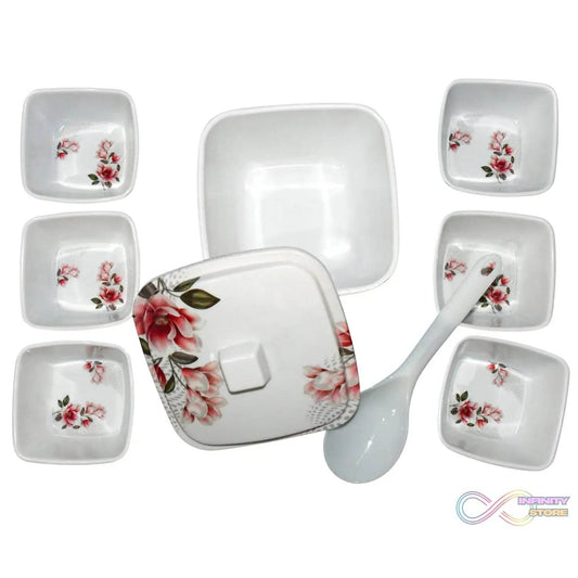 Hector High Quality Dinning Dinner / Pudding Set (9 Pcs set) - infinityexculsivestore.com