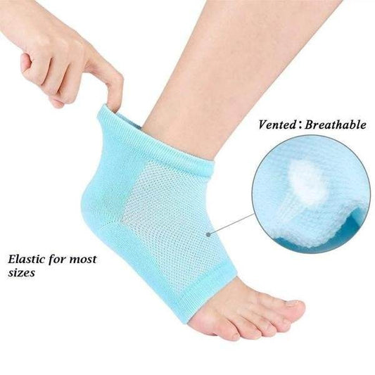 Heel Pain Relief Silicone Gel Heel Socks (Multicolor) - infinityexculsivestore.com