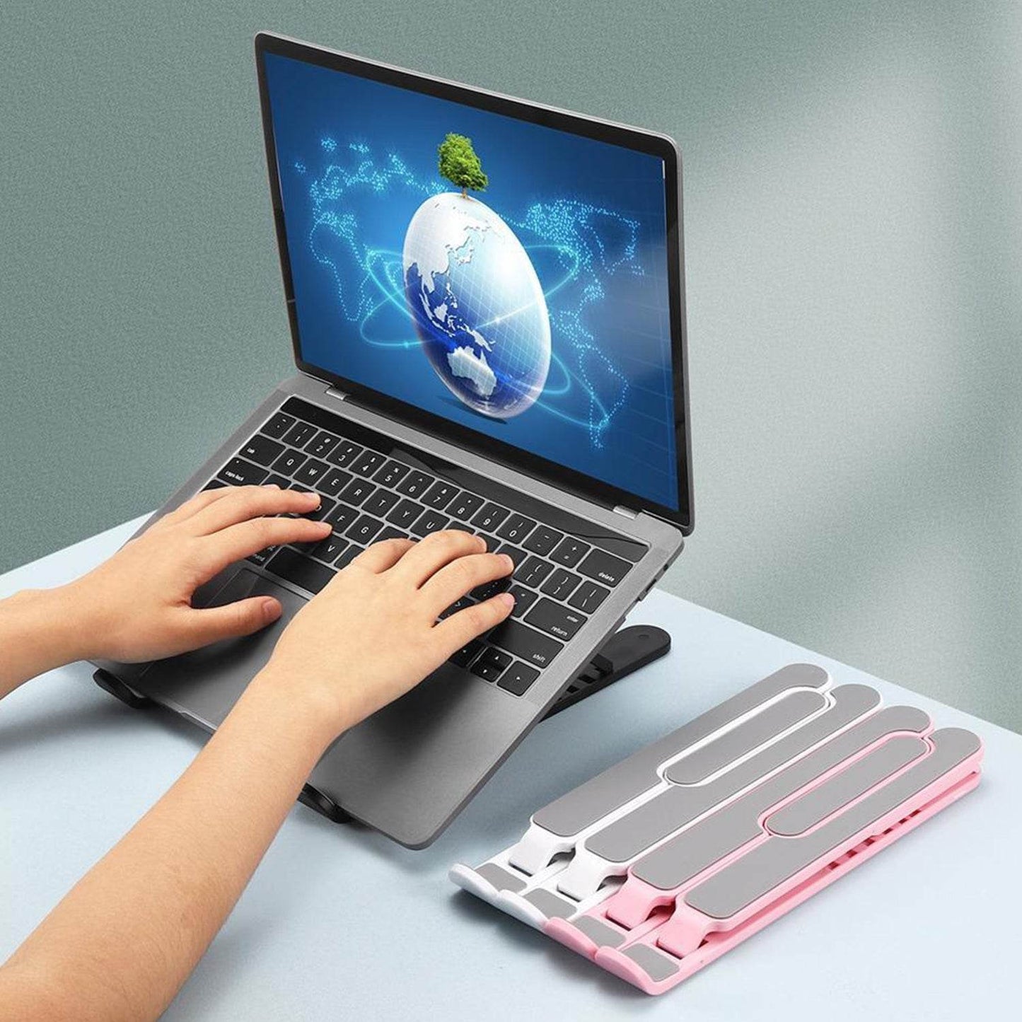 Height Adjustable / Portable Laptop Stand - infinityexculsivestore.com