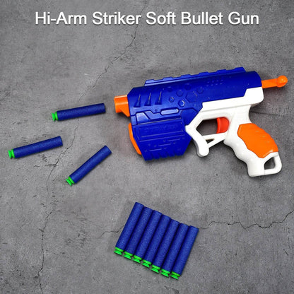 Hi - Arm Gun with 10x Foam Suction Bullets, ABS Plastic, Target Shooting - infinityexculsivestore.com