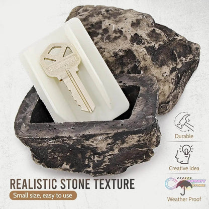 Hide a Key Outside Rock Looks Like a Real Rock - Weatherproof Rock Key Perfect for Emergencies - Fake Rock Key Hider Outside Decorative (1 Pc) - infinityexculsivestore.com