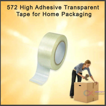 High Adhesive Transparent Cello Tape for Packaging - infinityexculsivestore.com