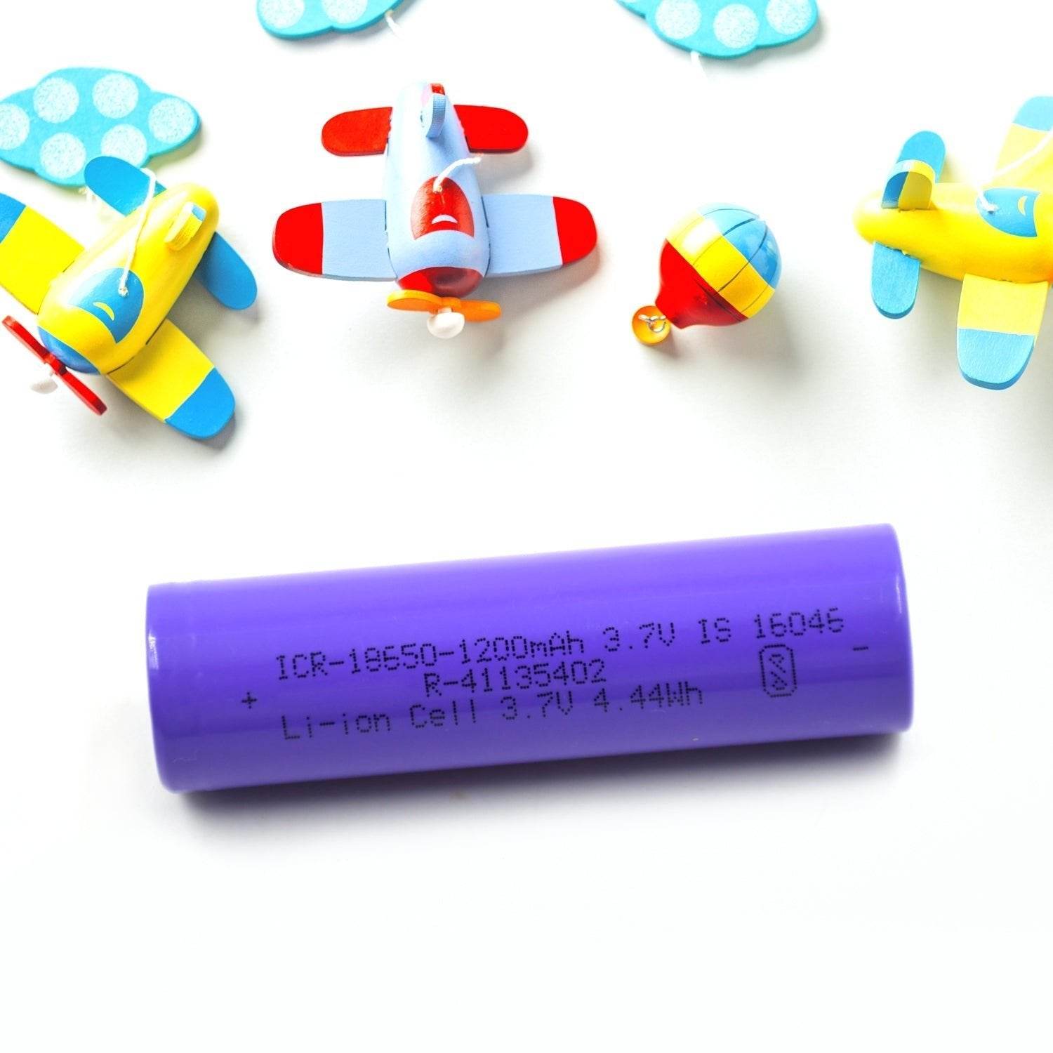 High-Capacity Released Rechargeable Batteries 3.7V 1200Mah Flat Top Lithium Rechargeable Battery (1pc) - infinityexculsivestore.com