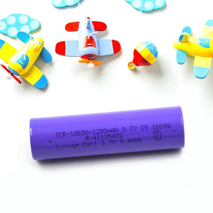 High-Capacity Released Rechargeable Batteries 3.7V 1200Mah Flat Top Lithium Rechargeable Battery (1pc) - infinityexculsivestore.com