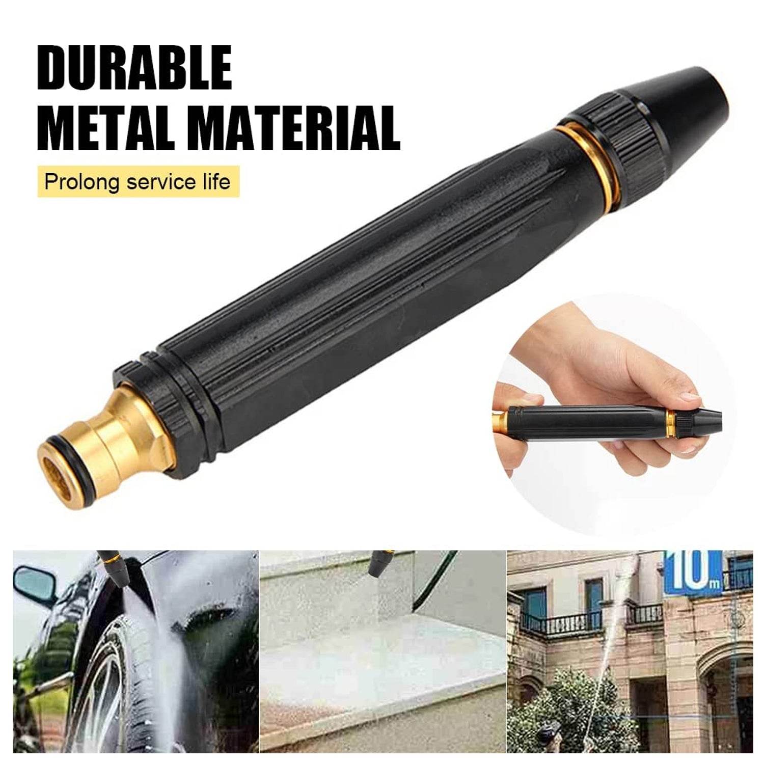High Pressure Water Gun Nozzle Car Wash Water Gun Nozzle Alloy Garden Nozzle Spray Gun - infinityexculsivestore.com