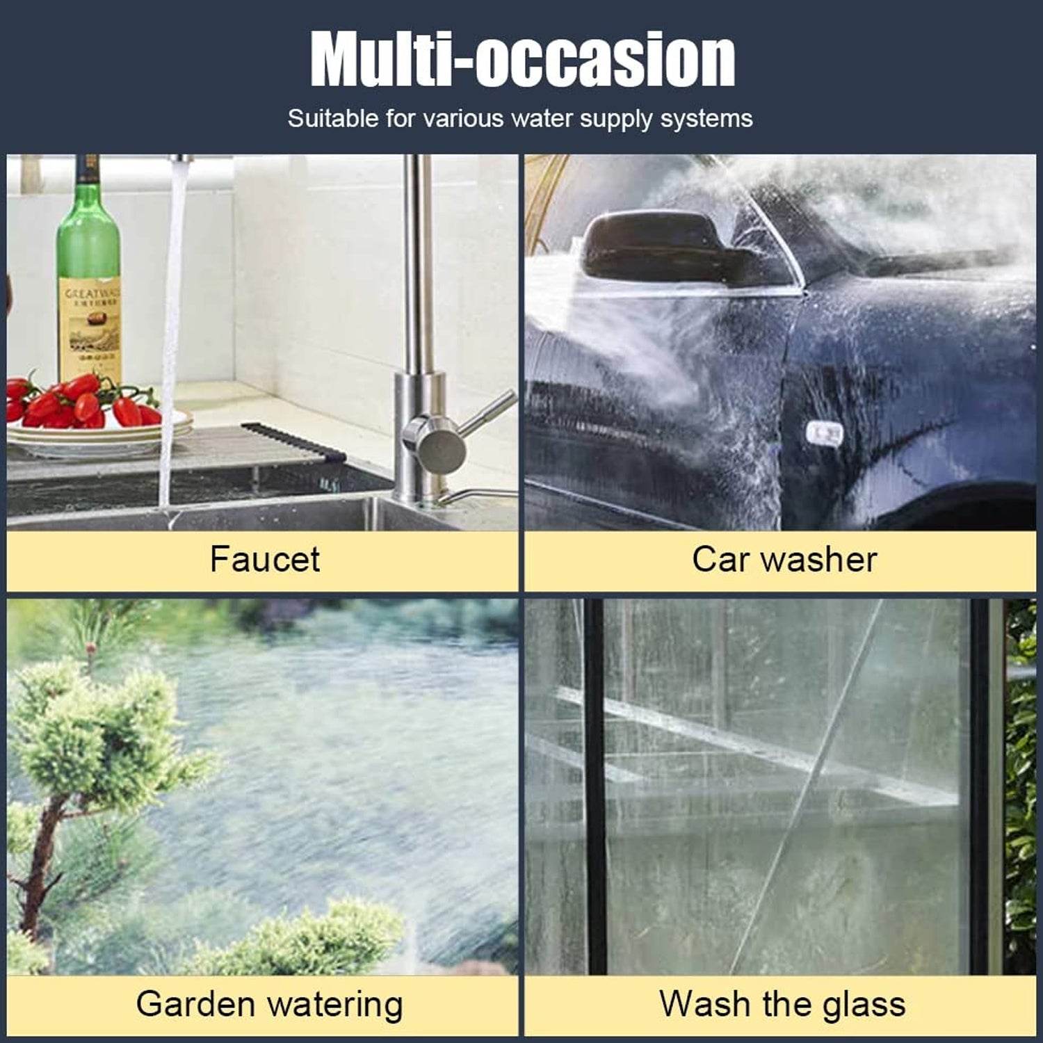 High Pressure Water Gun Nozzle Car Wash Water Gun Nozzle Alloy Garden Nozzle Spray Gun - infinityexculsivestore.com