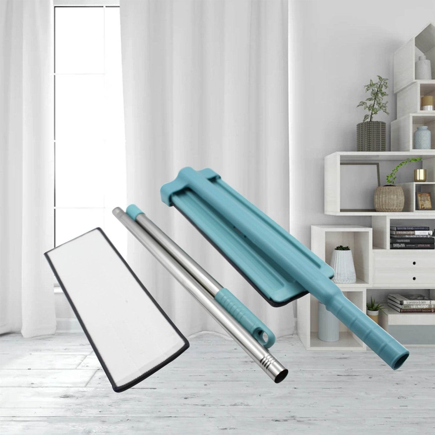 High Quality Flat Mop Floor Cleaning Mop 360° Rotating Microfiber Dust Mop, Hardwood Floor Mop, Dust Flat Mop, for Home/ Office Floor Cleaning Reusable Dust Mops - infinityexculsivestore.com