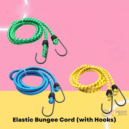 High Strength Elastic Bungee, Shock Cord Cables, Luggage Tying Rope with Hooks - infinityexculsivestore.com