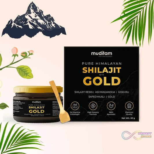 Himalayan Shilajit Gold Resin – 20g | Helps improve Stamina | Contains Gold - infinityexculsivestore.com