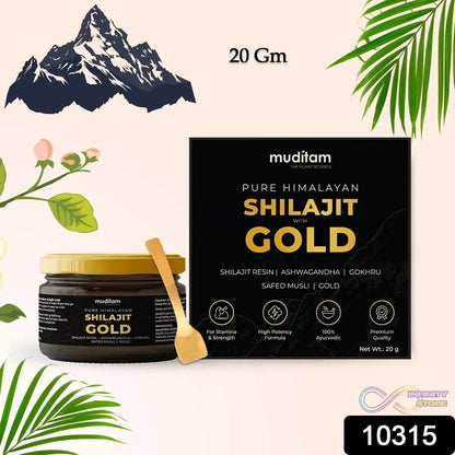 Himalayan Shilajit Gold Resin – 20g | Helps improve Stamina | Contains Gold - infinityexculsivestore.com