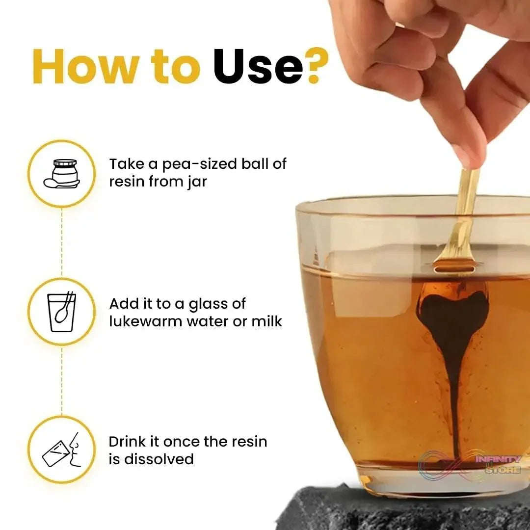 Himalayan Shilajit Gold Resin – 20g | Helps improve Stamina | Contains Gold - infinityexculsivestore.com