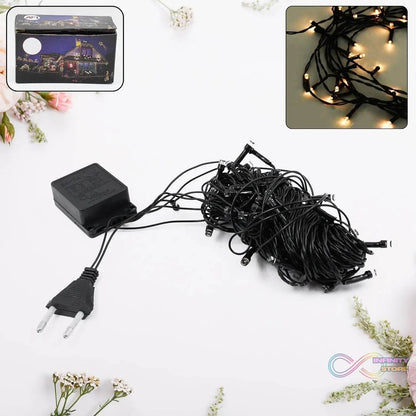 Home Decoration Diwali & Wedding LED String Light (50L 10 Mtr) - infinityexculsivestore.com