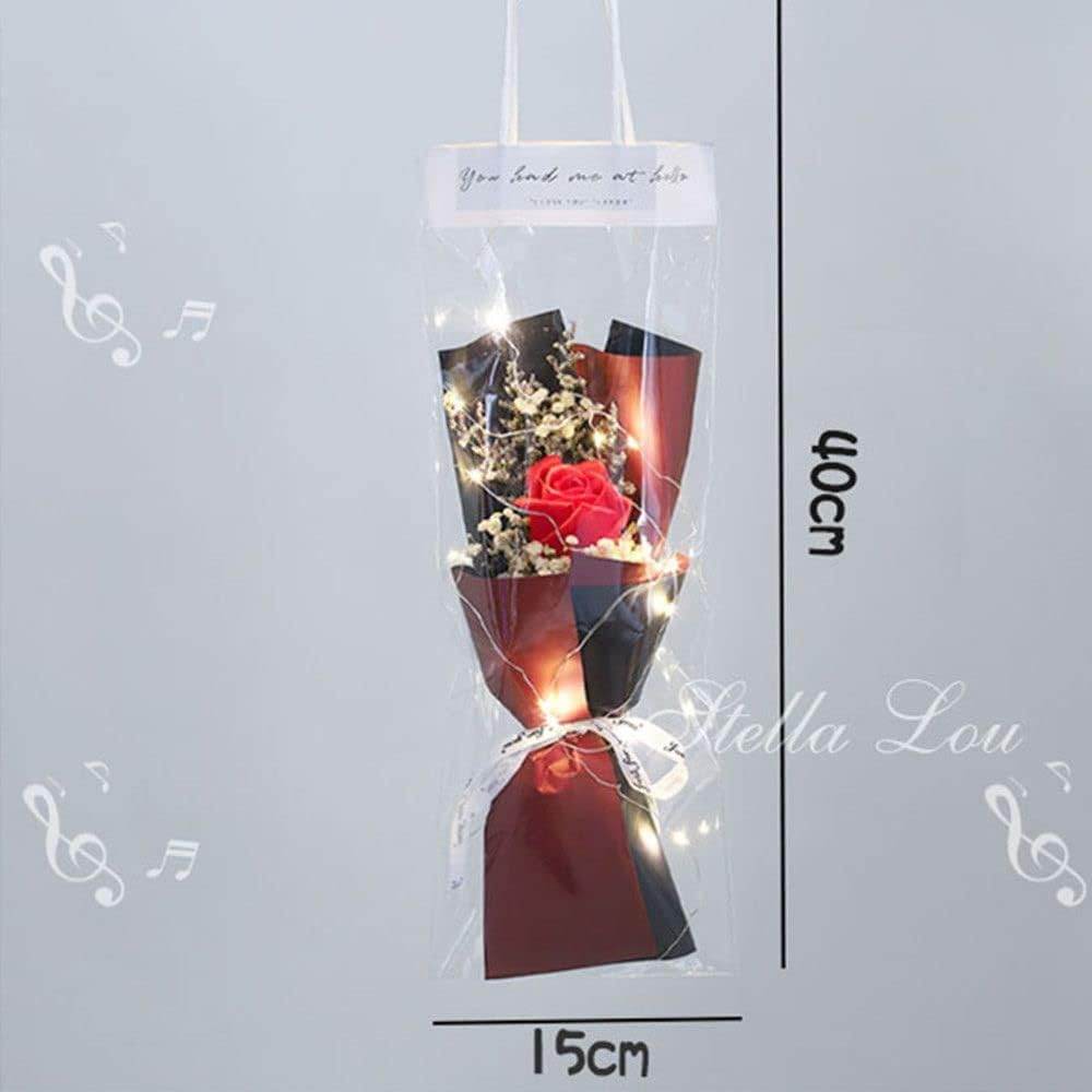 Home Decoration Rose Hand Made Valentine's Day Artificial Flowers Simulation Flower Soap Flowers Mini Bouquet (1 Pc) - infinityexculsivestore.com