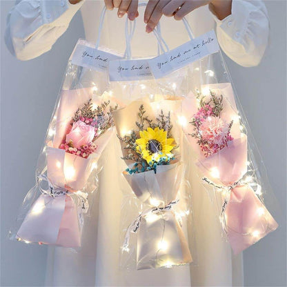 Home Decoration Rose Hand Made Valentine's Day Artificial Flowers Simulation Flower Soap Flowers Mini Bouquet (1 Pc) - infinityexculsivestore.com