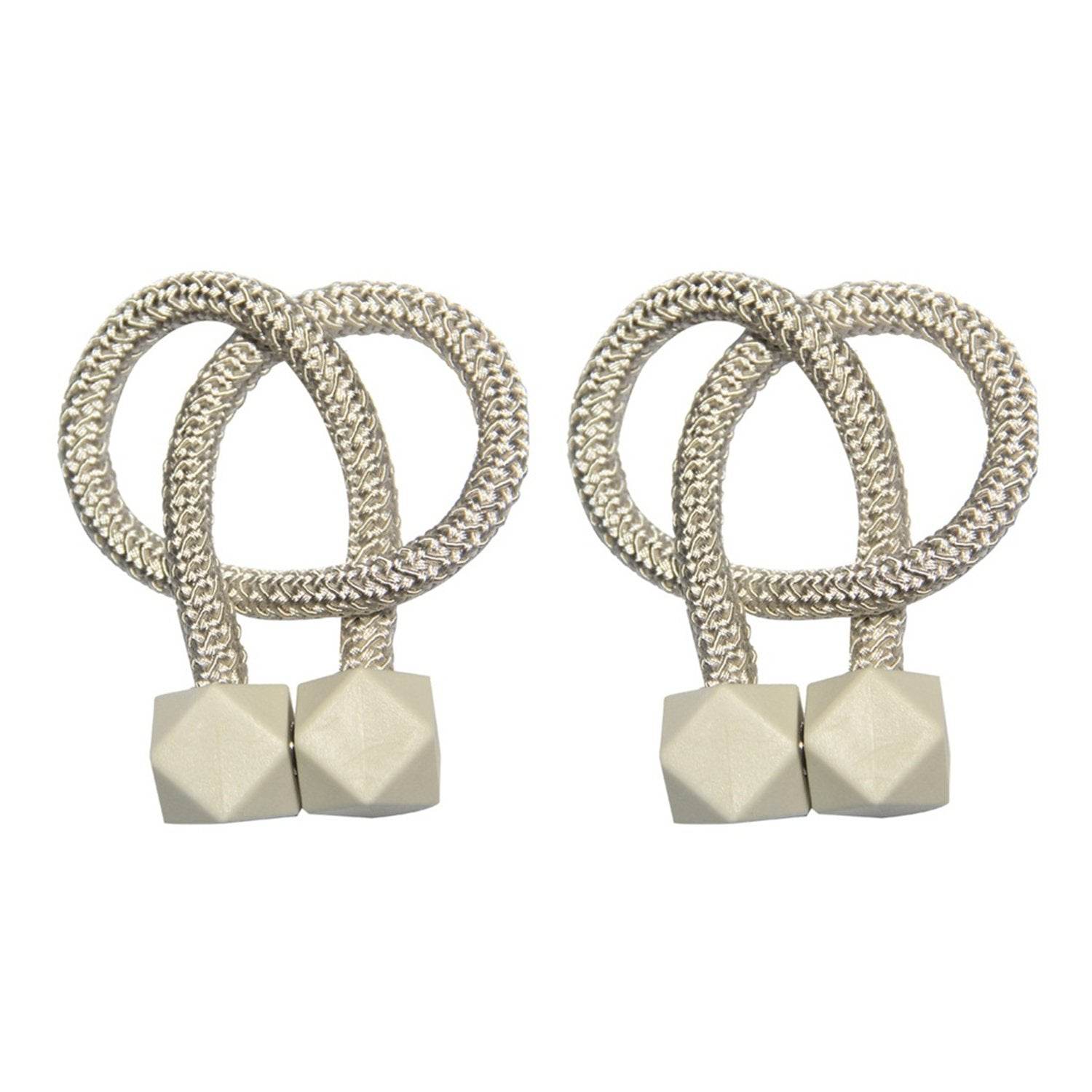 Home Magnetic Curtain Tiebacks, Straps, Buckle, Clips Rope Straps Window Curtain Bracket Decoration (2 Pc) ? - infinityexculsivestore.com