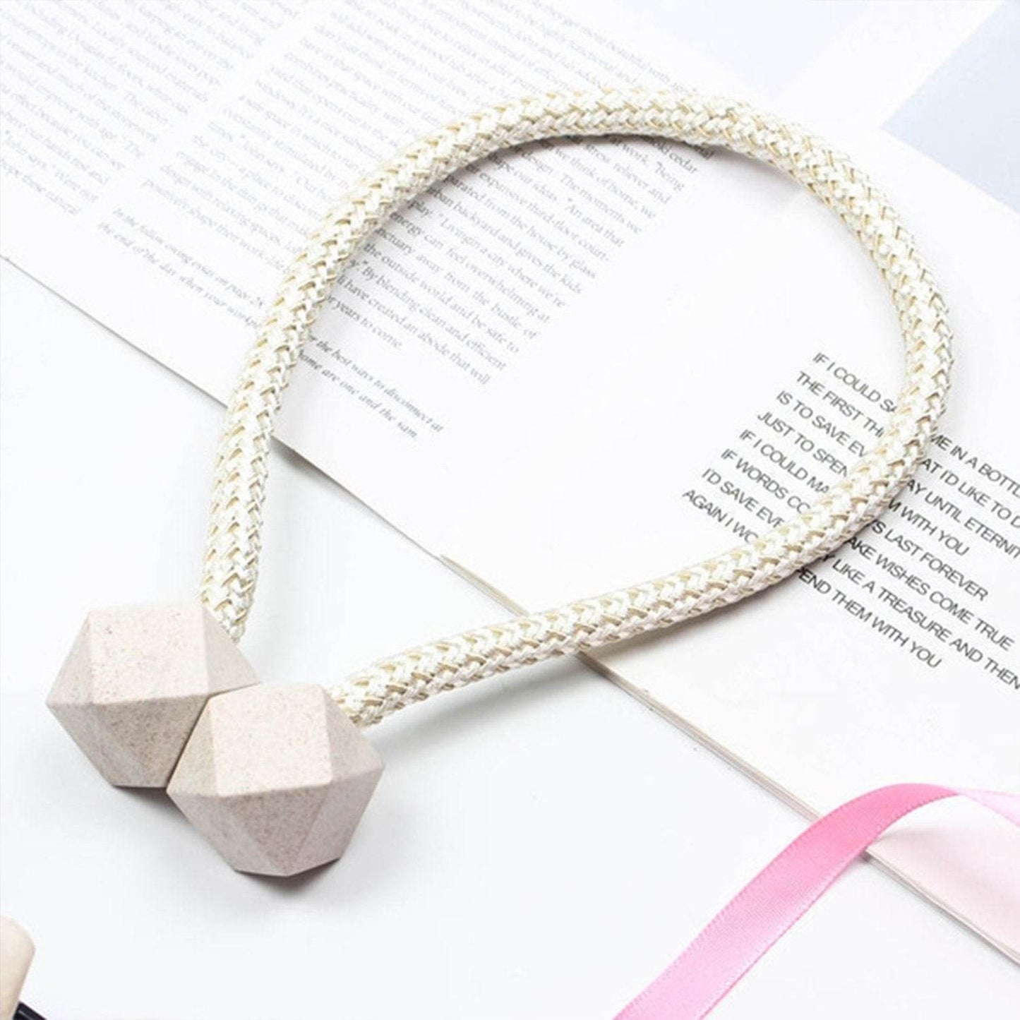 Home Magnetic Curtain Tiebacks, Straps, Buckle, Clips Rope Straps Window Curtain Bracket Decoration (2 Pc) ? - infinityexculsivestore.com