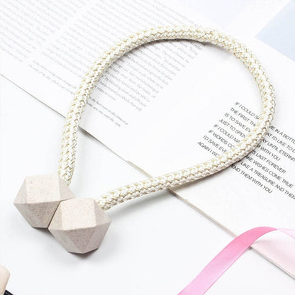Home Magnetic Curtain Tiebacks, Straps, Buckle, Clips Rope Straps Window Curtain Bracket Decoration (2 Pc) ? - infinityexculsivestore.com