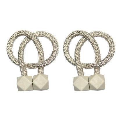 Home Magnetic Curtain Tiebacks, Straps, Buckle, Clips Rope Straps Window Curtain Bracket Decoration (2 Pc) ? - infinityexculsivestore.com